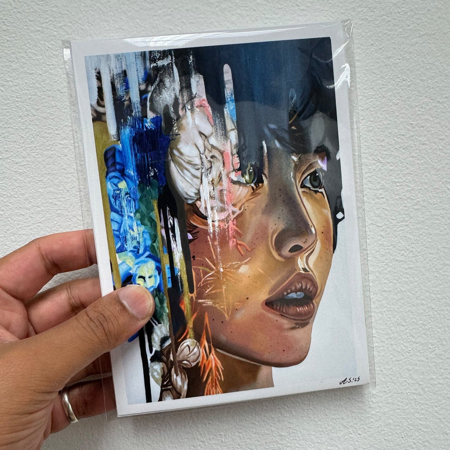 flowers + faces fade into you puzzle set with print