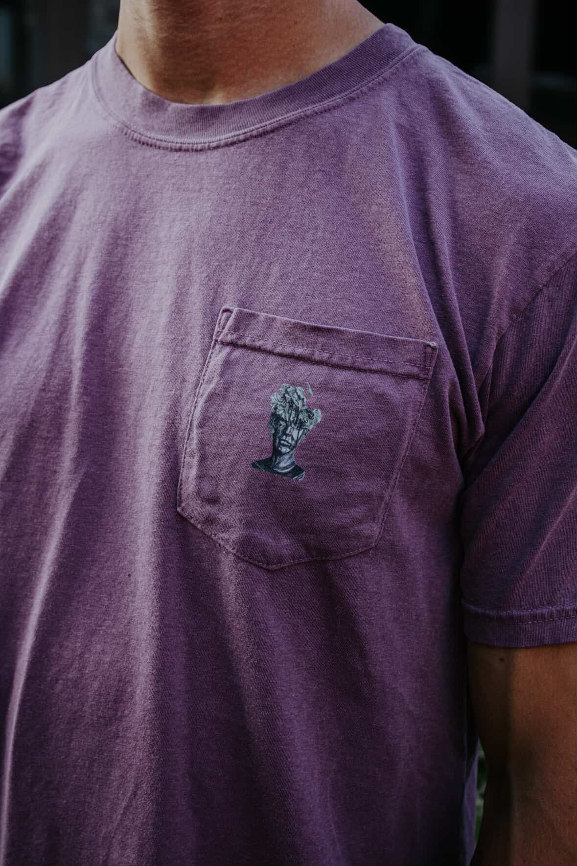 flowers + faces x the g0th garden black mamba begonia pocket t