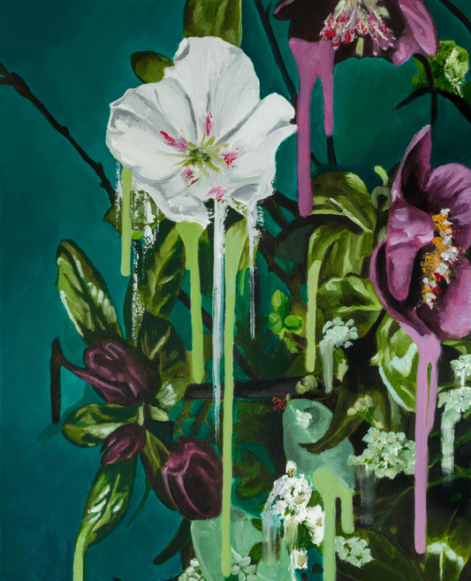 green + purps fine art print